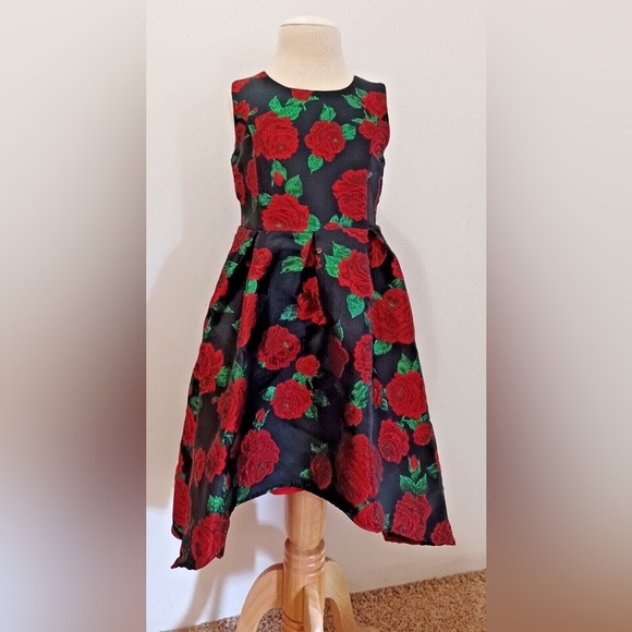 wonder nation Other - Floral Kids Dress with red roses size 8